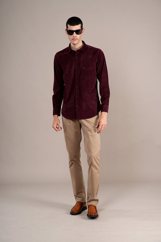 Casual Shirt for Men | Breathable & Soft with Color Fastness Regular Fit Spread Collar Neck Cotton Fabric Solid Pattern