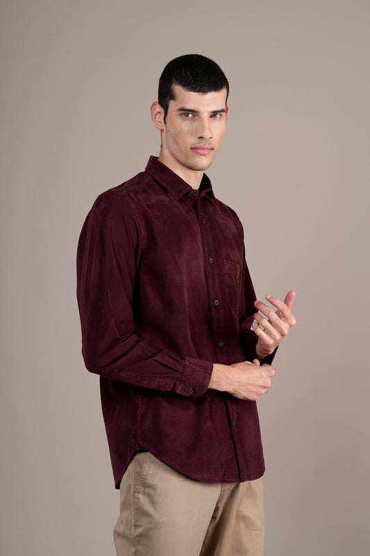 Casual Shirt for Men | Breathable & Soft with Color Fastness Regular Fit Spread Collar Neck Cotton Fabric Solid Pattern