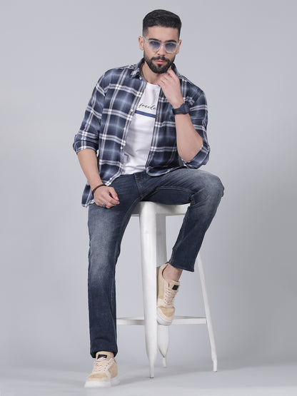 Casual Shirt for Men | Breathable & Soft with Color Fastness Regular Fit Spread Collar Neck Cotton Fabric Checkered Pattern