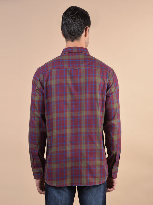 Casual Shirt for Men | Breathable & Soft with Color Fastness Regular Fit Spread Collar Neck Cotton Fabric Checkered Pattern