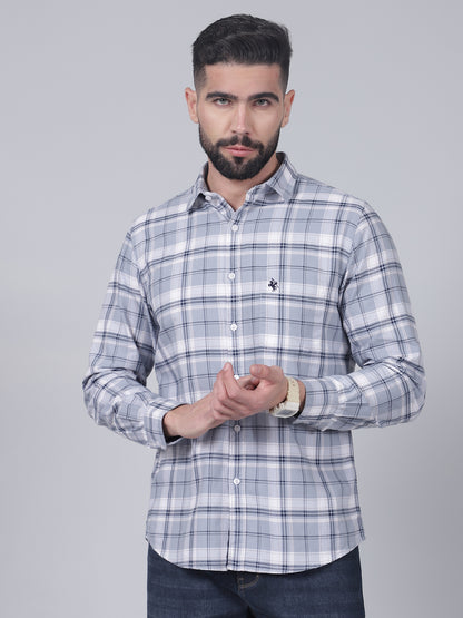 Casual Shirt for Men | Breathable & Soft with Color Fastness Regular Fit Spread Collar Neck Cotton Fabric Checkered Pattern