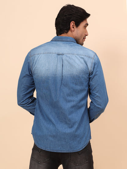 Casual Shirt for Men | Breathable & Soft with Color Fastness Slim Fit Cotton Fabric Solid Pattern