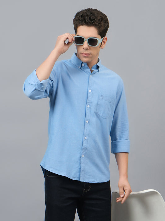Casual Shirt for Men | Breathable & Soft with Color Fastness Regular Fit Spread Collar Neck Cotton Fabric Printed Pattern