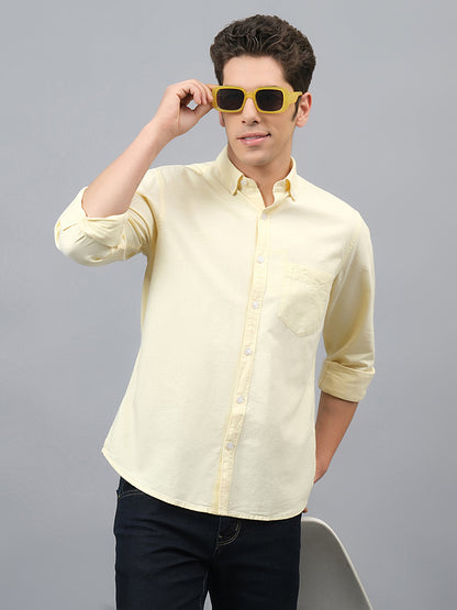 Casual Shirt for Men | Breathable & Soft with Color Fastness Regular Fit Spread Collar Neck Cotton Fabric Printed Pattern