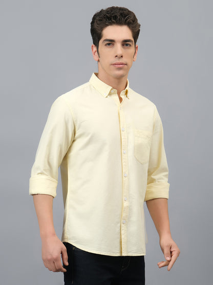 Casual Shirt for Men | Breathable & Soft with Color Fastness Regular Fit Spread Collar Neck Cotton Fabric Printed Pattern