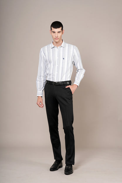 Casual Shirt for Men | Breathable & Soft with Color Fastness Regular Fit Spread Collar Neck Cotton Fabric Striped Pattern
