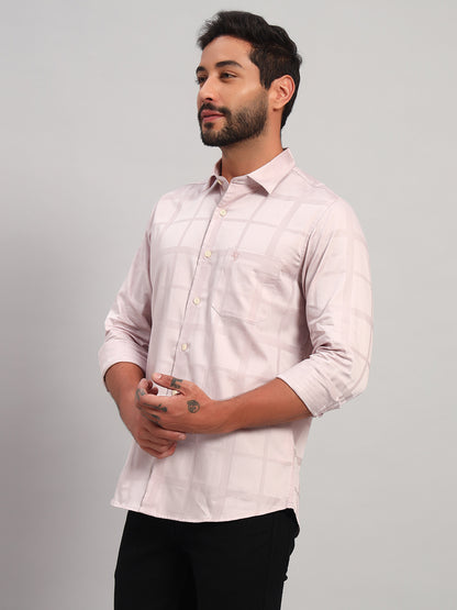 Casual Shirt for Men | Breathable & Soft with Color Fastness Regular Fit Spread Collar Neck Cotton Fabric Checkered Pattern