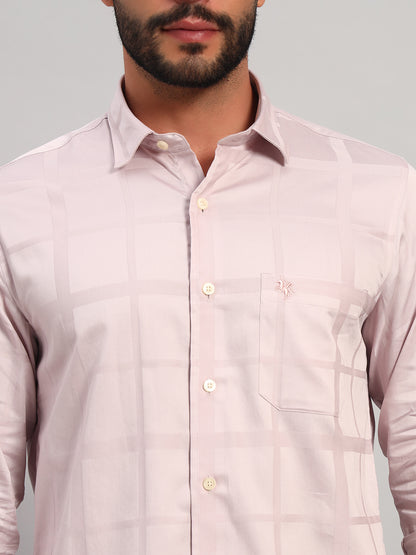Casual Shirt for Men | Breathable & Soft with Color Fastness Regular Fit Spread Collar Neck Cotton Fabric Checkered Pattern