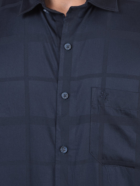 Casual Shirt for Men | Breathable & Soft with Color Fastness Regular Fit Spread Collar Neck Cotton Fabric Checkered Pattern