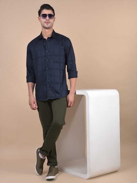 Casual Shirt for Men | Breathable & Soft with Color Fastness Regular Fit Spread Collar Neck Cotton Fabric Checkered Pattern