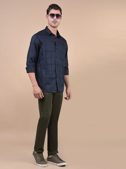 Casual Shirt for Men | Breathable & Soft with Color Fastness Regular Fit Spread Collar Neck Cotton Fabric Checkered Pattern