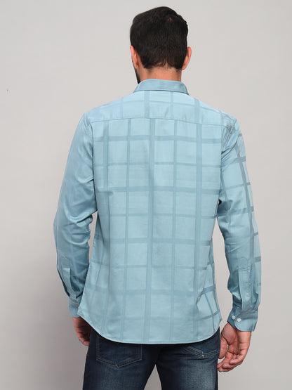 Casual Shirt for Men | Breathable & Soft with Color Fastness Regular Fit Spread Collar Neck Cotton Fabric Checkered Pattern