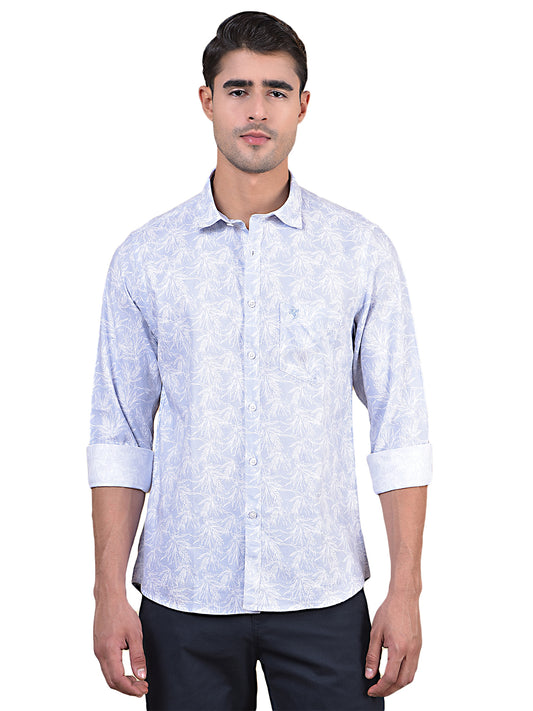 Casual Shirt for Men | Breathable & Soft with Color Fastness Regular Fit Spread Collar Neck Cotton Fabric Printed Pattern