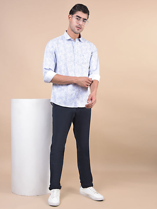 Casual Shirt for Men | Breathable & Soft with Color Fastness Regular Fit Spread Collar Neck Cotton Fabric Printed Pattern