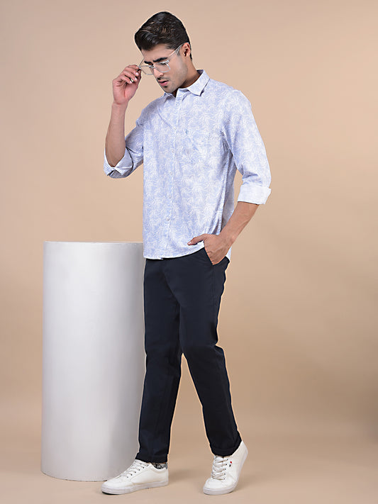 Casual Shirt for Men | Breathable & Soft with Color Fastness Regular Fit Spread Collar Neck Cotton Fabric Printed Pattern
