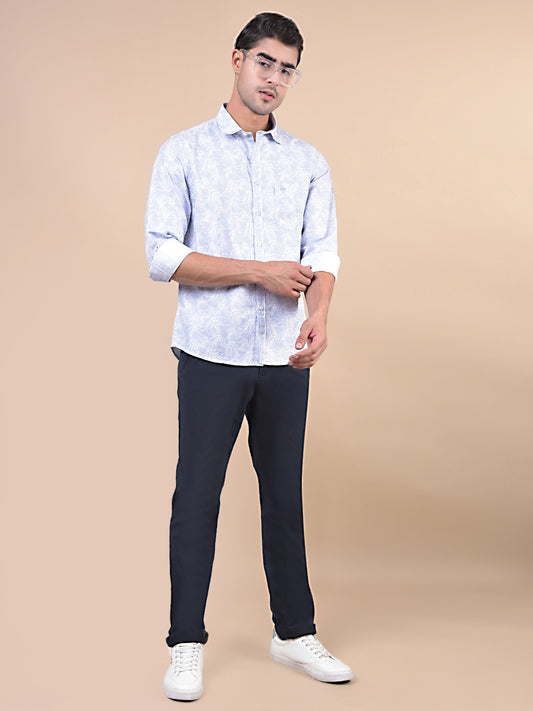 Casual Shirt for Men | Breathable & Soft with Color Fastness Regular Fit Spread Collar Neck Cotton Fabric Printed Pattern