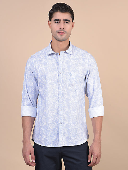 Casual Shirt for Men | Breathable & Soft with Color Fastness Regular Fit Spread Collar Neck Cotton Fabric Printed Pattern
