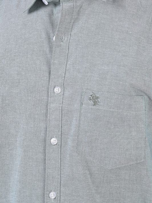 Casual Shirt for Men | Breathable & Soft with Color Fastness Regular Fit Spread Collar Neck Cotton Fabric Self Design Pattern