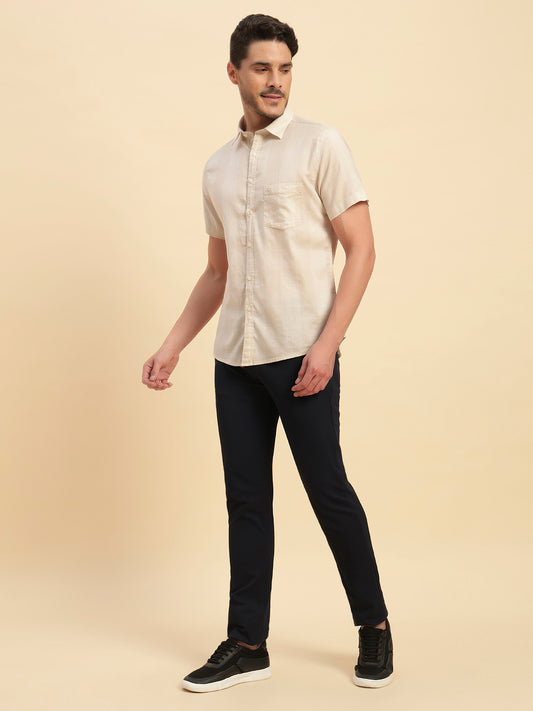 Casual Shirt for Men | Breathable & Soft with Color Fastness Regular Fit Spread Collar Neck Cotton Fabric Checkered Pattern