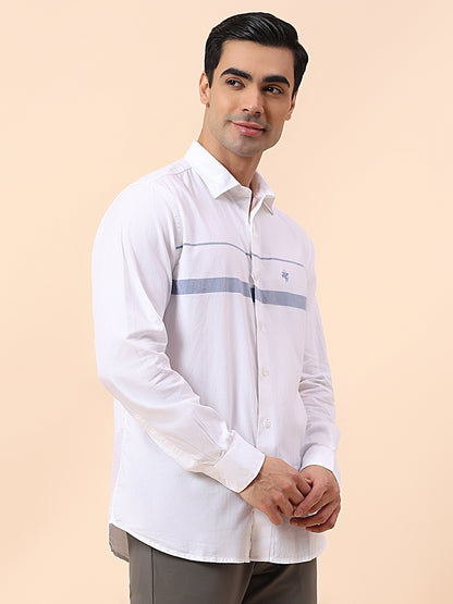 Casual Shirt for Men | Breathable & Soft with Color Fastness Slim Fit Spread Collar Cotton Fabric Striped Pattern