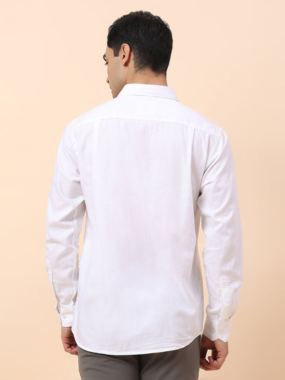 Casual Shirt for Men | Breathable & Soft with Color Fastness Slim Fit Spread Collar Cotton Fabric Striped Pattern