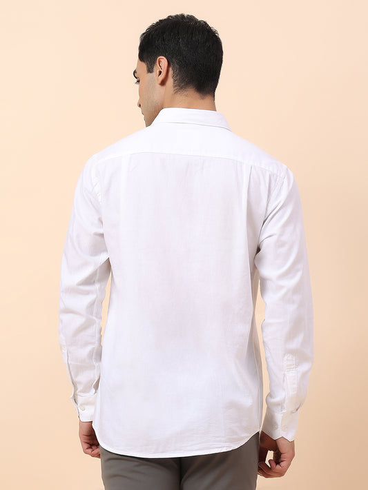 Casual Shirt for Men | Breathable & Soft with Color Fastness Slim Fit Spread Collar Cotton Fabric Striped Pattern
