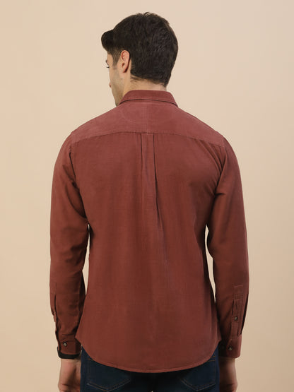 Casual Shirt for Men | Breathable & Soft with Color Fastness Regular Fit Spread Collar Neck Cotton Fabric Solid Pattern