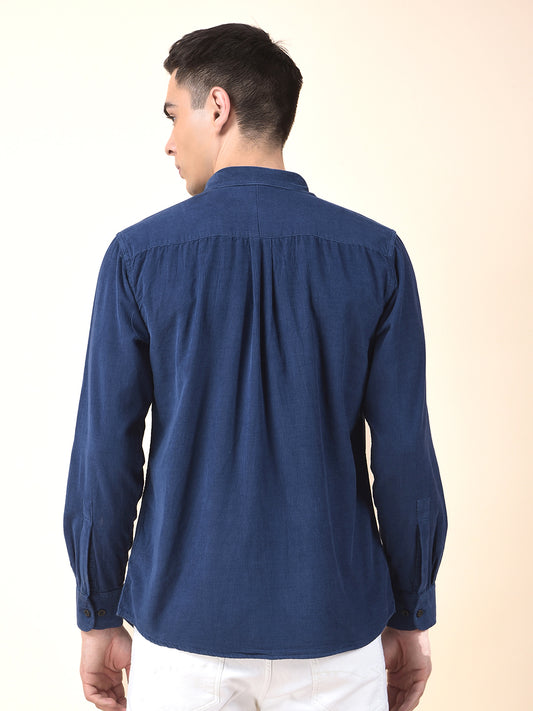 Casual Shirt for Men | Breathable & Soft with Color Fastness Slim Cotton Fabric Solid Pattern