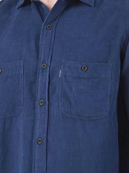Casual Shirt for Men | Breathable & Soft with Color Fastness Slim Cotton Fabric Solid Pattern