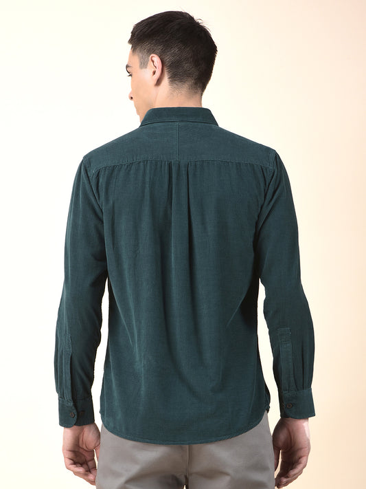 Casual Shirt for Men | Breathable & Soft with Color Fastness Slim Cotton Fabric Solid Pattern