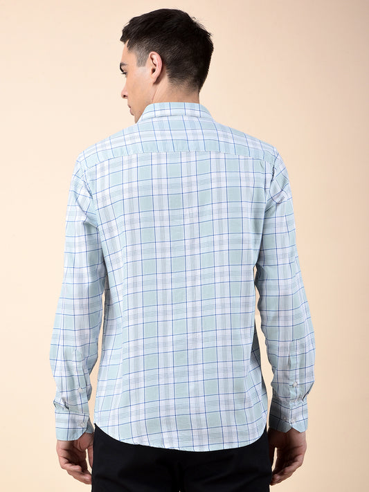 Casual Shirt for Men | Breathable & Soft with Color Fastness Slim Cotton Fabric Check Pattern