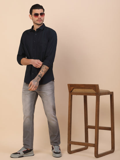 Shirt for Men | Breathable & Soft with Color Fastness Regular Fit Spread Collar Pure Cotton Fabric Checkered Pattern