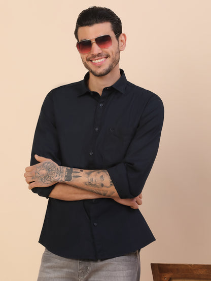 Shirt for Men | Breathable & Soft with Color Fastness Regular Fit Spread Collar Pure Cotton Fabric Checkered Pattern