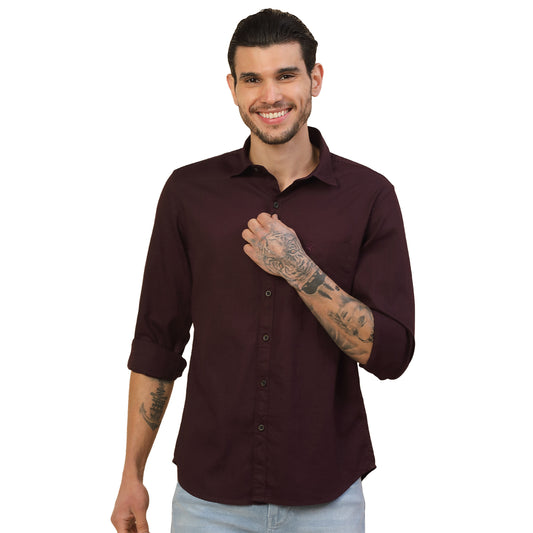 Shirt for Men | Breathable & Soft with Color Fastness Regular Fit Spread Collar Pure Cotton Fabric Checkered Pattern