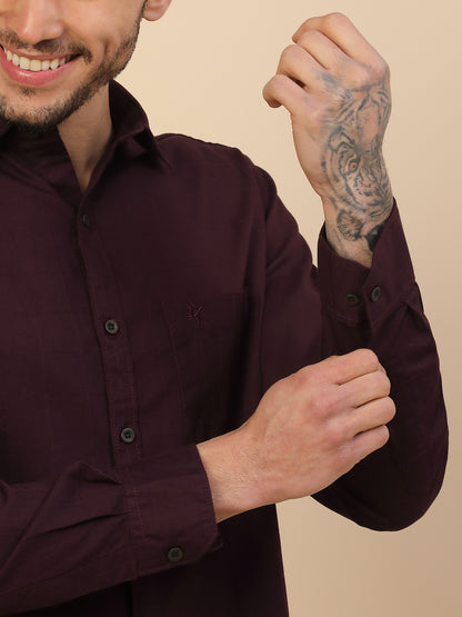 Shirt for Men | Breathable & Soft with Color Fastness Regular Fit Spread Collar Pure Cotton Fabric Checkered Pattern