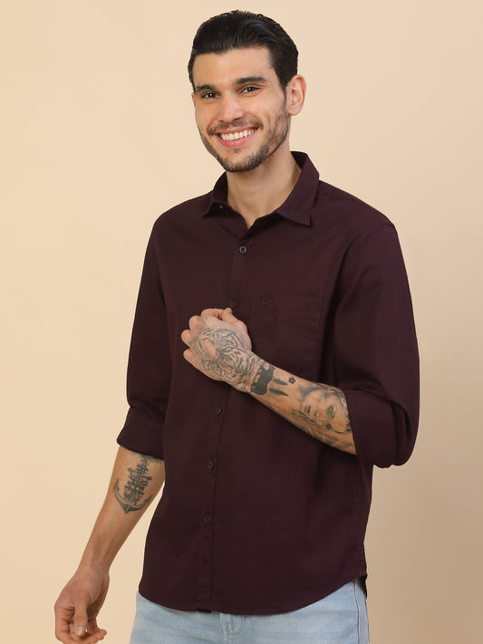 Shirt for Men | Breathable & Soft with Color Fastness Regular Fit Spread Collar Pure Cotton Fabric Checkered Pattern