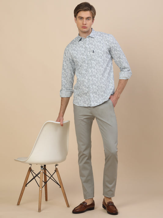 Casual Shirt for Men | Breathable & Soft with Color Fastness Regular Fit Spread Collar Neck Cotton Fabric Printed Pattern