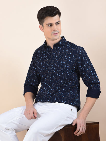 Casual Shirt for Men | Breathable & Soft with Color Fastness Slim Fit Cotton Fabric Printed Pattern
