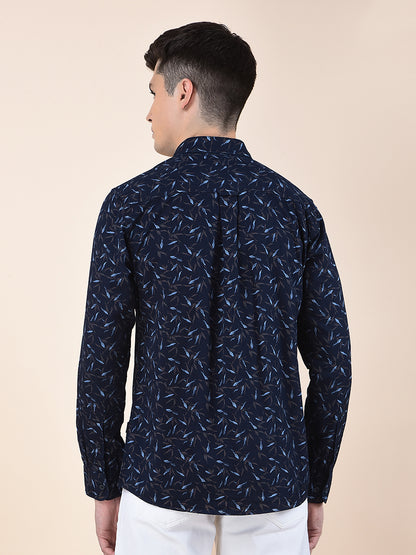Casual Shirt for Men | Breathable & Soft with Color Fastness Slim Fit Cotton Fabric Printed Pattern