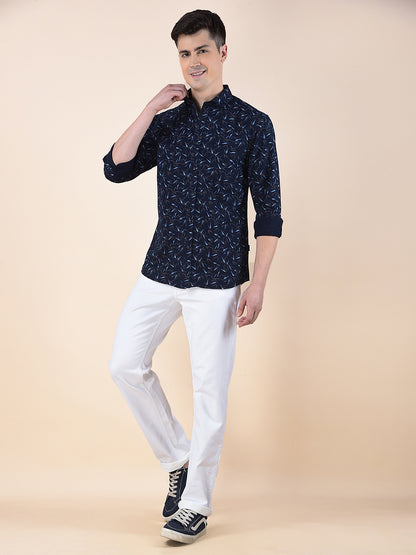 Casual Shirt for Men | Breathable & Soft with Color Fastness Slim Fit Cotton Fabric Printed Pattern