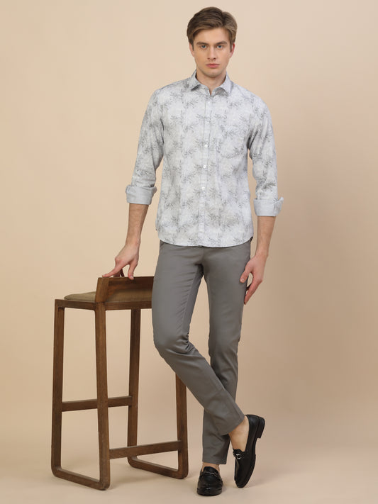 Casual Shirt for Men | Breathable & Soft with Color Fastness Regular Fit Spread Collar Neck Cotton Fabric Printed Pattern