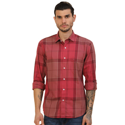 Men's Stylish Checkered Casual Shirt | Regular Fit | Full Sleeve | Pure Cotton | Smart Casual Wear