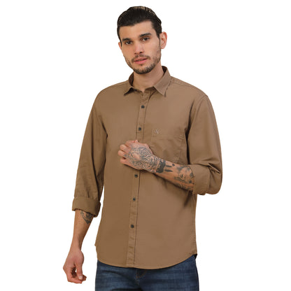 Men's Stylish Solid Casual Shirt | Regular Fit | Full Sleeve | Pure Cotton | Smart Casual Wear (Copy)