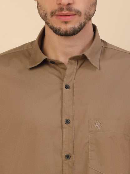 Men's Stylish Solid Casual Shirt | Regular Fit | Full Sleeve | Pure Cotton | Smart Casual Wear (Copy)