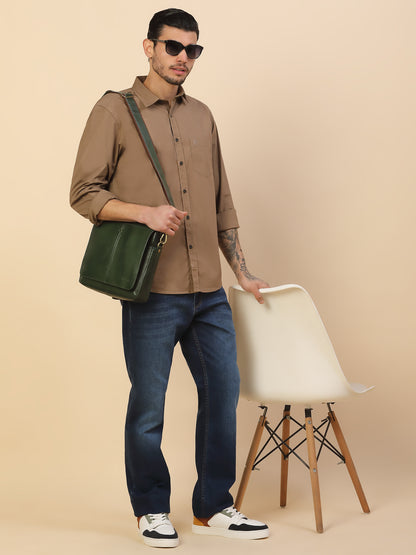 Men's Stylish Solid Casual Shirt | Regular Fit | Full Sleeve | Pure Cotton | Smart Casual Wear (Copy)