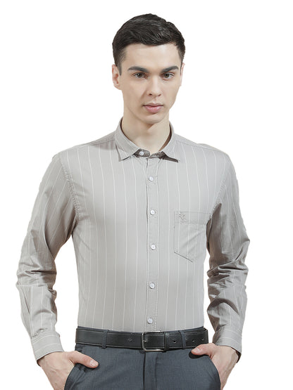 Casual Shirt for Men l Breathable & Soft with Color Fastness Slim Fit  Cotton Fabric Striped Pattern
