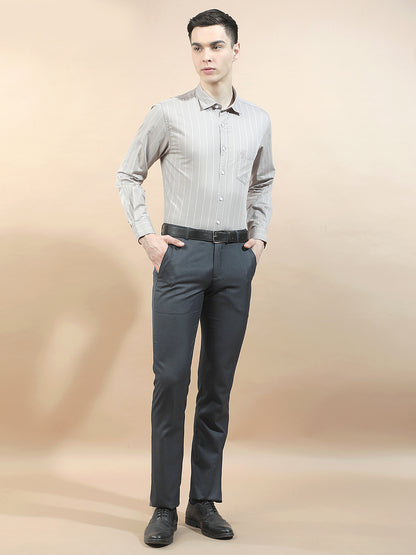 Casual Shirt for Men l Breathable & Soft with Color Fastness Slim Fit  Cotton Fabric Striped Pattern
