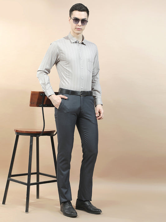 Casual Shirt for Men l Breathable & Soft with Color Fastness Slim Fit  Cotton Fabric Striped Pattern