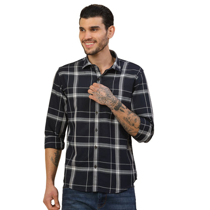 Men's Stylish Checkered Casual Shirt | Regular Fit | Full Sleeve | Pure Cotton | Smart Casual Wear