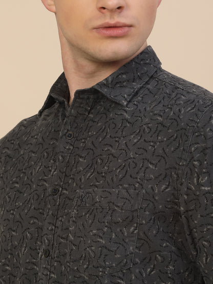 Casual Shirt for Men | Breathable & Soft with Color Fastness Regular Fit Spread Collar Neck Cotton Fabric Printed Pattern